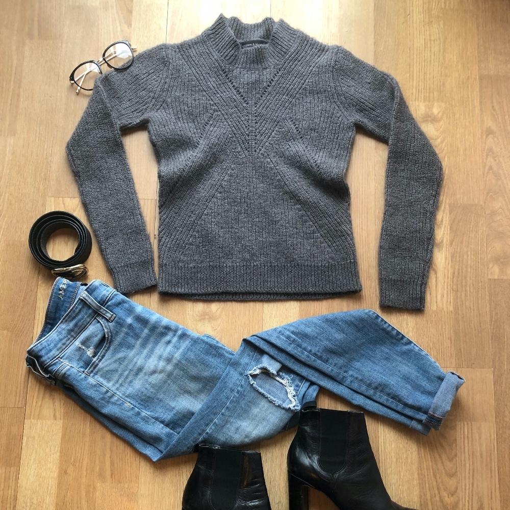 Storm & Marie Grey Knit Sweater